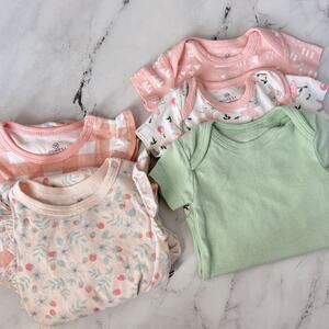 Honest Baby Clothing Organic Cotton 0-3 month Bundle Pack